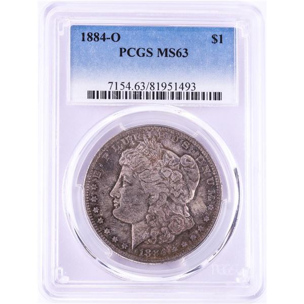 1884-O $1 Morgan Silver Dollar Coin PCGS MS63
