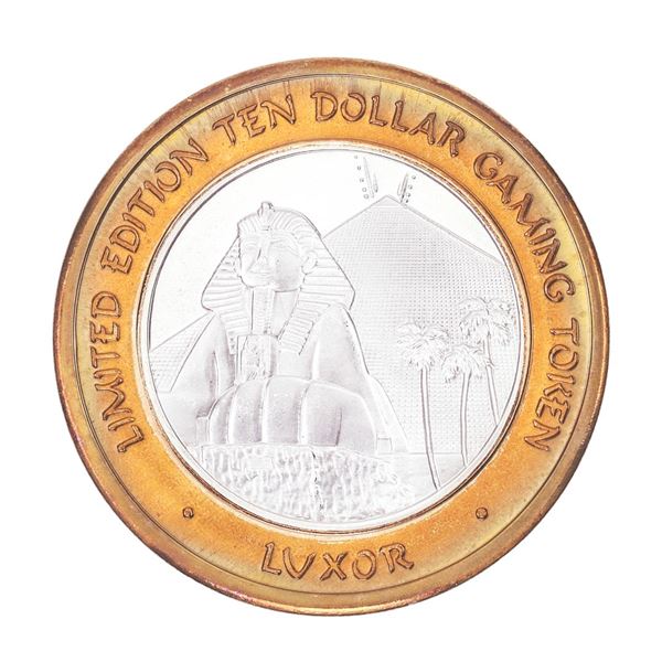 .999 Silver Luxor Las Vegas Nevada $10 Casino Limited Edition Gaming Token