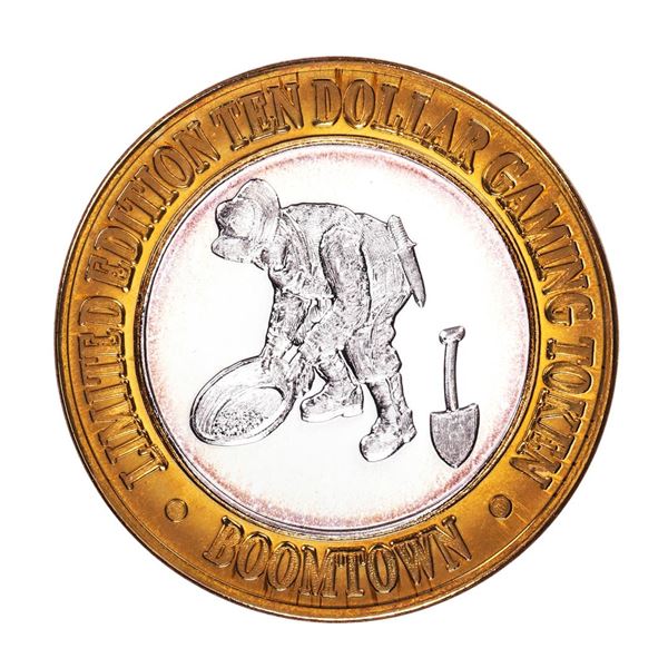 .999 Silver Boomtown Hotel & Casino Las Vegas $10 Limited Edition Gaming Token