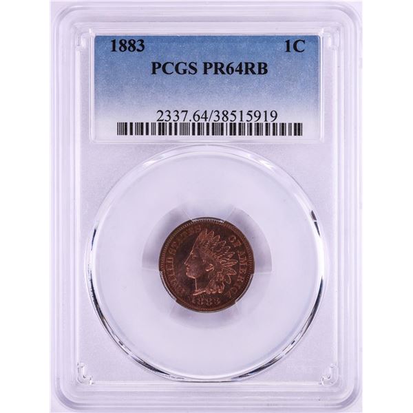 1883 Indian Head Cent Coin PCGS PR64RB