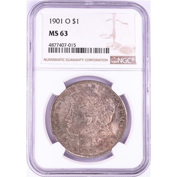 1901-O $1 Morgan Silver Dollar Coin NGC MS63