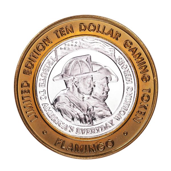 .999 Silver Flamingo Las Vegas Nevada $10 Casino Limited Edition Gaming Token