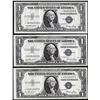 Image 1 : Lot of (3) 1935E $1 Silver Certificate STAR Notes
