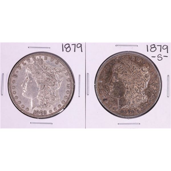 Lot of 1879 & 1879-S $1 Morgan Silver Dollar Coins