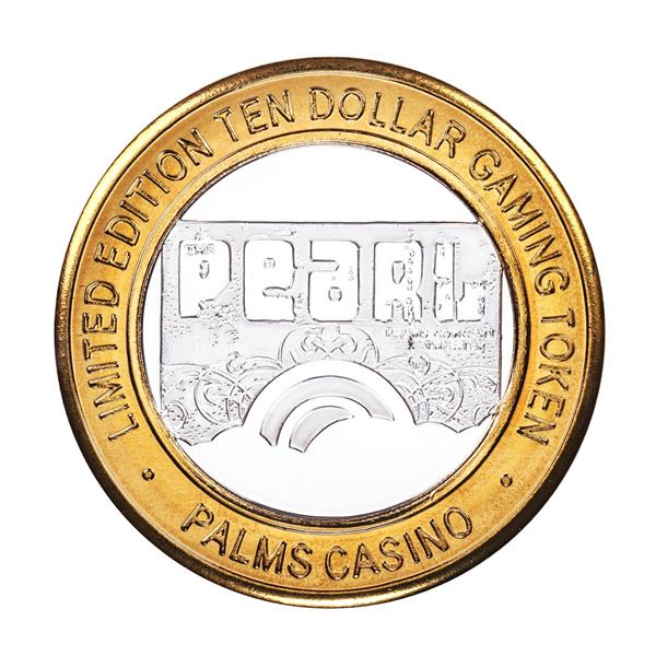 .999 Silver Palms Casino Las Vegas, NV $10 Casino Limited Edition Gaming Token