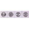 Image 2 : Lot of (4) 1955 Franklin Half Dollar Coins