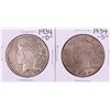 Image 1 : Lot of 1934-D & 1934-S $1 Peace Silver Dollar Coins