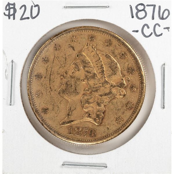 1876-CC $20 Liberty Head Double Eagle Gold Coin