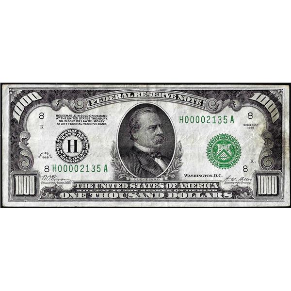 1928 $1,000 Federal Reserve Note St. Louis