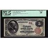 Image 1 : 1882BB $5 Park Bank of New York, NY CH# 891 National Currency Note PCGS Very Fine 20