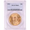 Image 1 : 1924 $20 St. Gaudens Double Eagle Gold Coin PCGS MS64