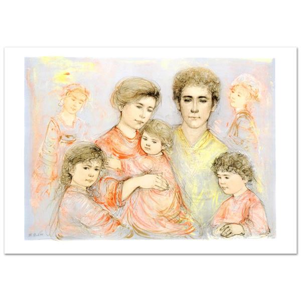 Edna Hibel (1917-2014) "Michael's Family" Limited Edition Lithograph