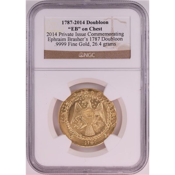 1787-2014 Gold Brasher Doubloon Private Issue Gold Coin NGC Graded