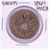 Image 1 : 1861 MoCH Mexico 4 Reales Silver Coin