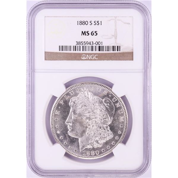 1880-S $1 Morgan Silver Dollar Coin NGC MS65