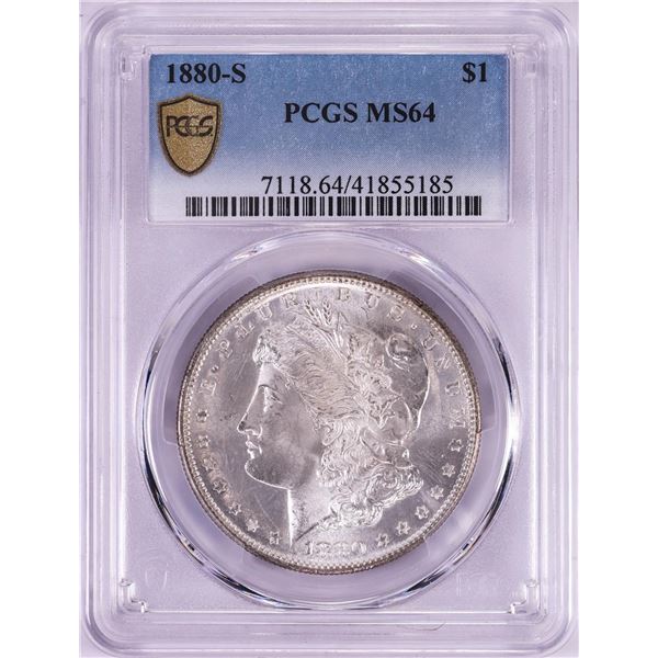 1880-S $1 Morgan Silver Dollar Coin PCGS MS64