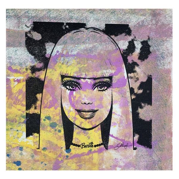 Rodgers "Barbie" Original Mixed Media on Canvas