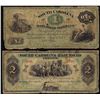 Image 1 : 1873 $1 & $2 South Carolina Rail Road Obsolete Banknote