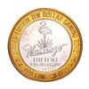 Image 2 : .999 Silver Flamingo Las Vegas Nevada $10 Casino Limited Edition Gaming Token