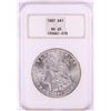 Image 1 : 1887 $1 Morgan Silver Dollar Coin NGC MS65 Old Fatty Holder