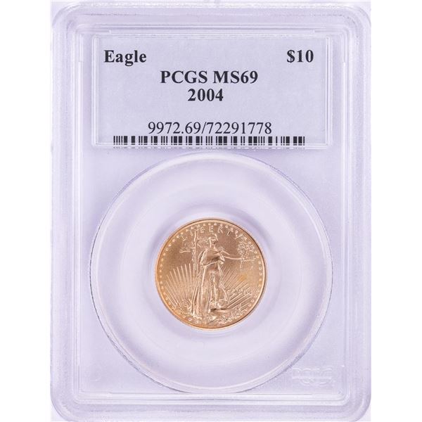 2004 $10 American Gold Eagle Coin PCGS MS69