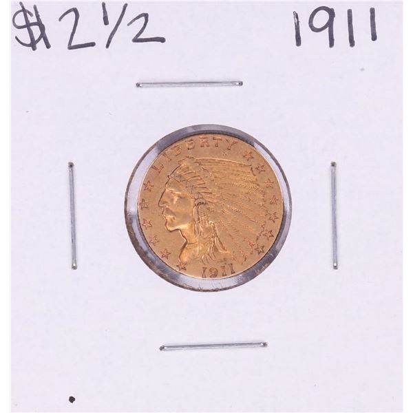 1911 $2 1/2 Indian Head Quarter Eagle Gold Coin