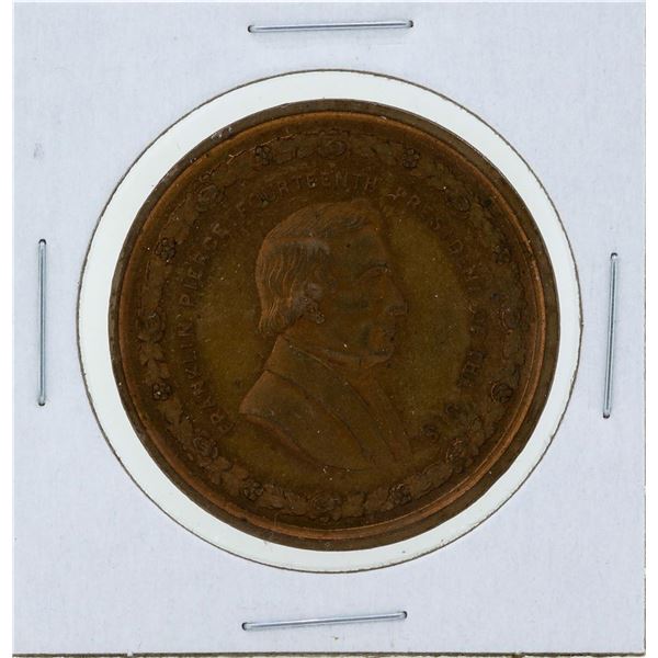 Circa 1880 Franklin Pierce George H Lovett Medal Red Brown