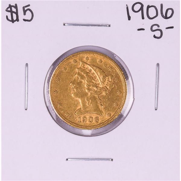 1906-S $5 Liberty Head Half Eagle Gold Coin