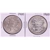 Image 1 : Lot of (2) 1900 $1 Morgan Silver Dollar Coins