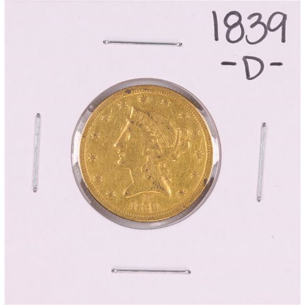 1839-D $5 Liberty Head Half Eagle Gold Coin