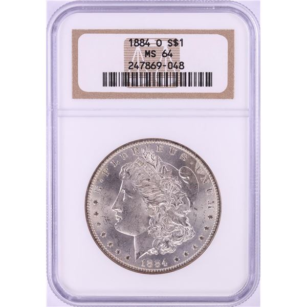 1884-O $1 Morgan Silver Dollar Coin NGC MS64