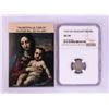 Image 1 : 1549 KB Hungary Denar 'Madonna and Child' Coin NGC AU50 w/ Story Box