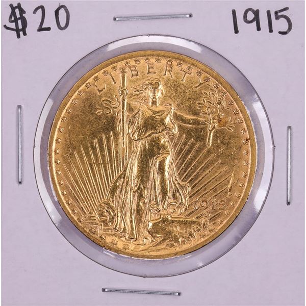 1915 $20 St. Gaudens Double Eagle Gold Coin