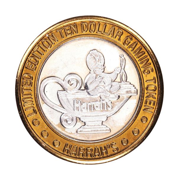 .999 Silver Harrah's Reno, Nevada $10 Casino Limited Edition Gaming Token