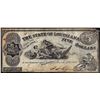 Image 1 : 1863 $5 The State of Louisiana Baton Rouge, LA Obsolete Banknote