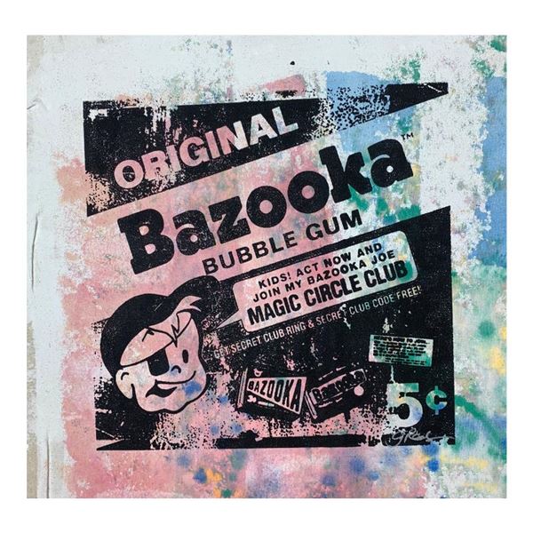 Rodgers "Bazooka Joe" Original Mixed Media on Canvas