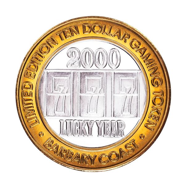 .999 Fine Silver Barbary Coast Casino Las Vegas, NV $10 Limited Edition Gaming Token
