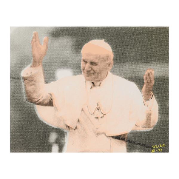 "Ringo" Daniel Funes "The Pope" Original Mixed Media on Canvas