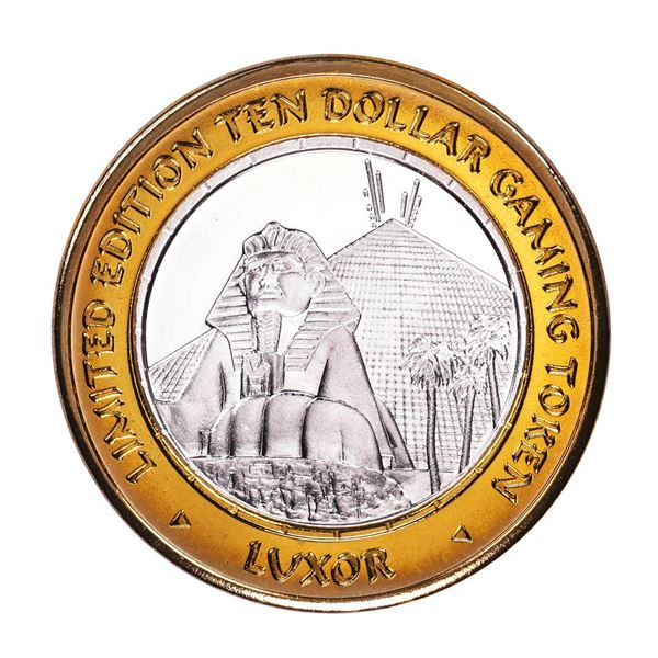 .999 Silver Luxor Las Vegas Nevada $10 Casino Limited Edition Gaming Token