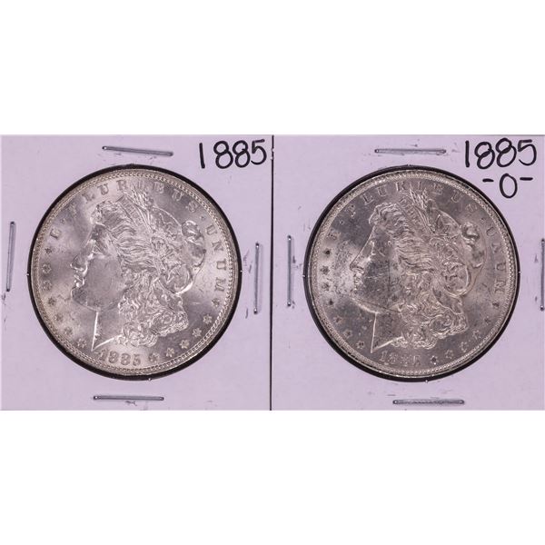 Lot of 1885 & 1885-O $1 Morgan Silver Dollar Coins