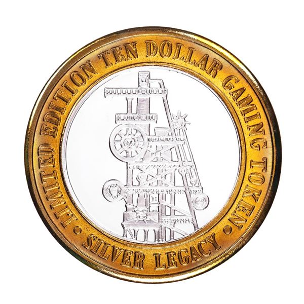 .999 Silver Silver Legacy Reno, Nevada $10 Casino Limited Edition Gaming Token