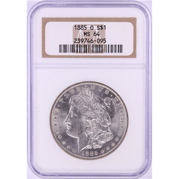 1885-O $1 Morgan Silver Dollar Coin NGC MS64