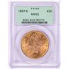 Image 1 : 1897-S $20 Liberty Head Double Eagle Gold Coin PCGS MS62 Old Green Holder