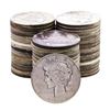 Image 1 : Lot of (50) $1 Peace Silver Dollar Coins