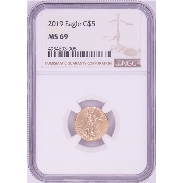 2019 $5 American Gold Eagle Coin NGC MS69