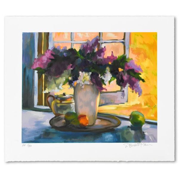 S Burkett Kaiser "Breezy Lilacs" Limited Edition Giclee on Paper