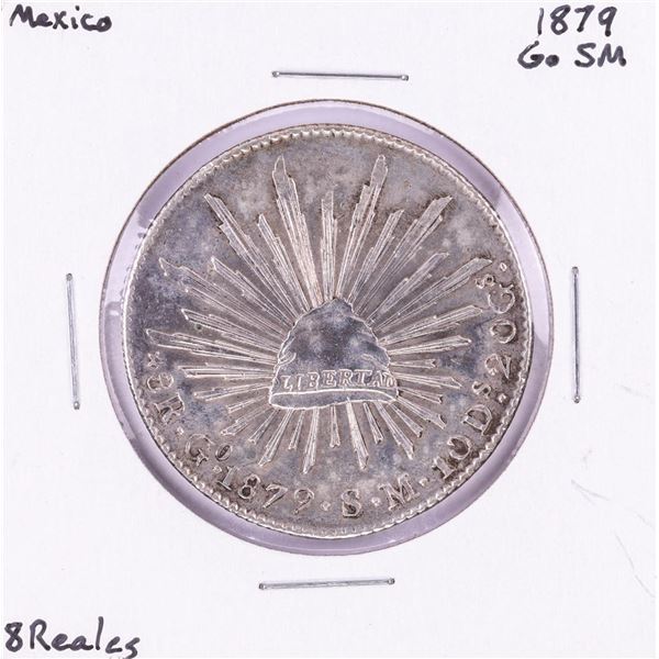 1879 GoSM Mexico 8 Reales Cap & Rays Silver Coin