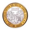 Image 1 : .999 Silver Golden Nugget Laughlin, NV $10 Casino Limited Edition Gaming Token