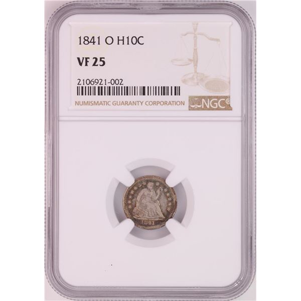 1841-O Seated Liberty Half Dime Coin NGC VF25