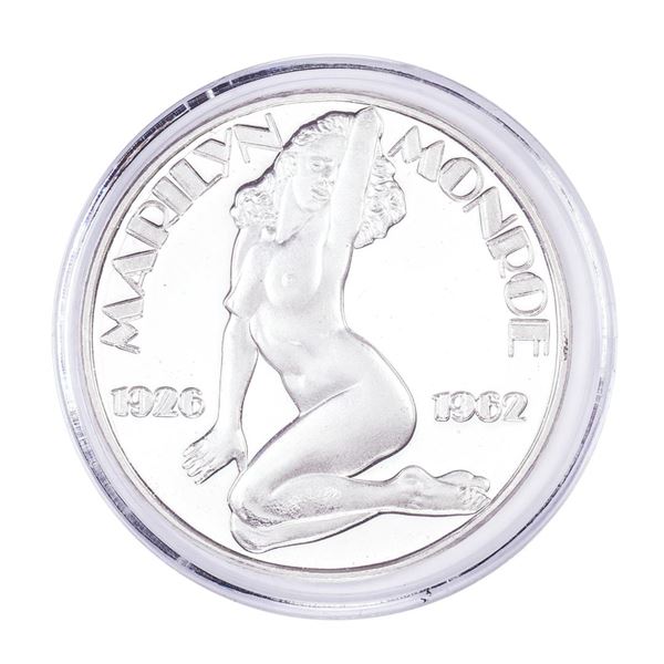 1926-1962 Marilyn Monroe Proof 1oz .999 Fine Silver Round